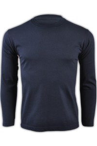 SKT207 printstar 寶藍色031長袖男裝T恤 00101-LVC 來款訂製修身顯瘦T恤 全棉純色T恤 T恤生產商  T恤價格